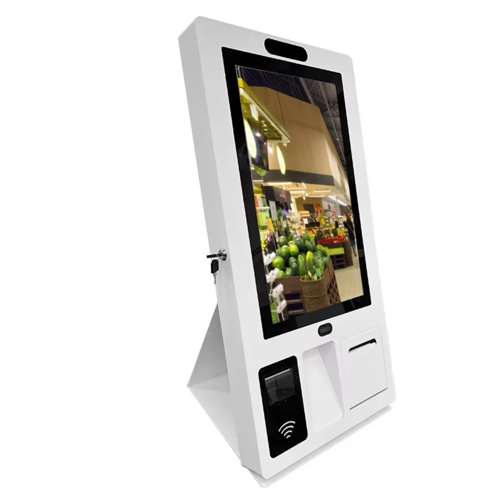 21.5 32 Inch Touch Screen Fast Food Self Checkout POS Machine Self-Service Payment Ordering Kiosk for Restaurants
