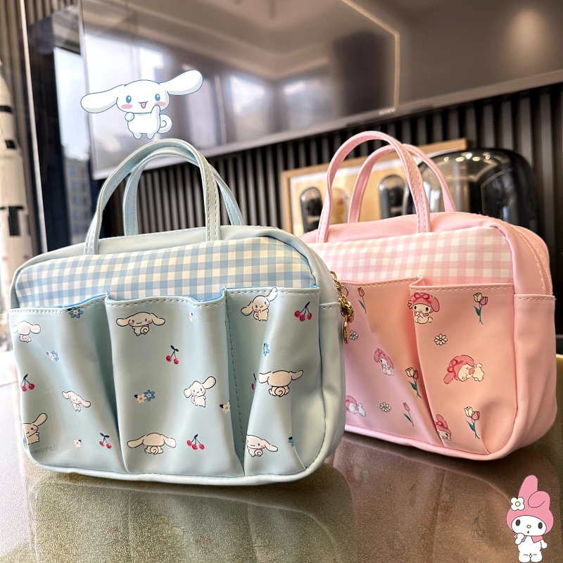 

Sanrios Cinnamoroll Mymelody Kuromi kawaii Anime Cartoon Travel Cosmetic Bags Makeup Bag handbag Toiletrys Makeup Organizer Gift