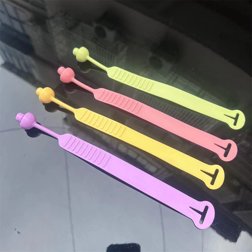 Adhesive Toilet Health Easy To Use Yellow Silicone Material Cute Bathroom Accessories Toilet Accessories Handle Flipper Durable