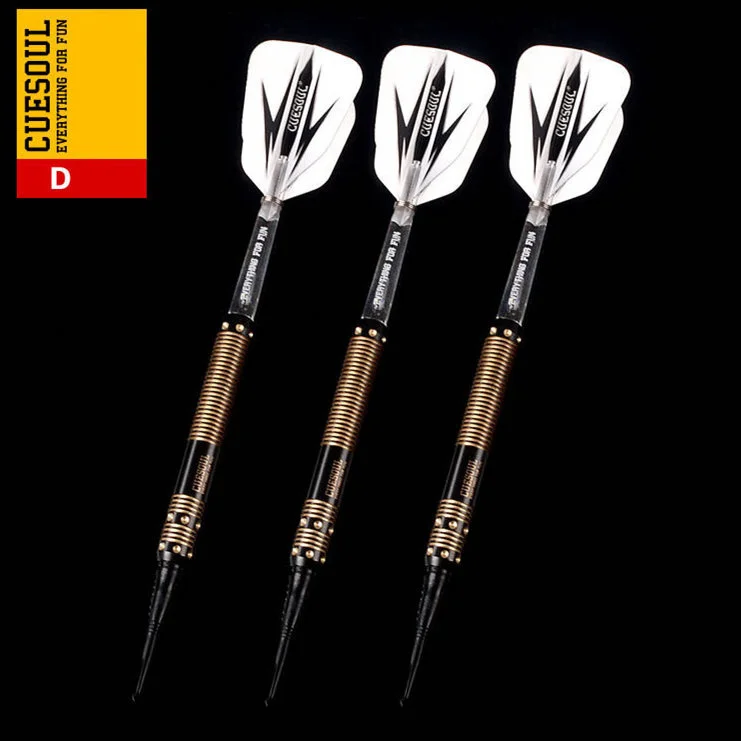 CUESOUL 18g Darts Professional Soft Tip Electronic Dart With Brass Barrel 15cm