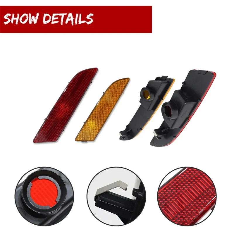 For Chrysler Crossfire 2004 2005 2006 2007 2008 Car Front / Rear Fender Side Marker Parking Light Cover Shells No Bulb/Socket