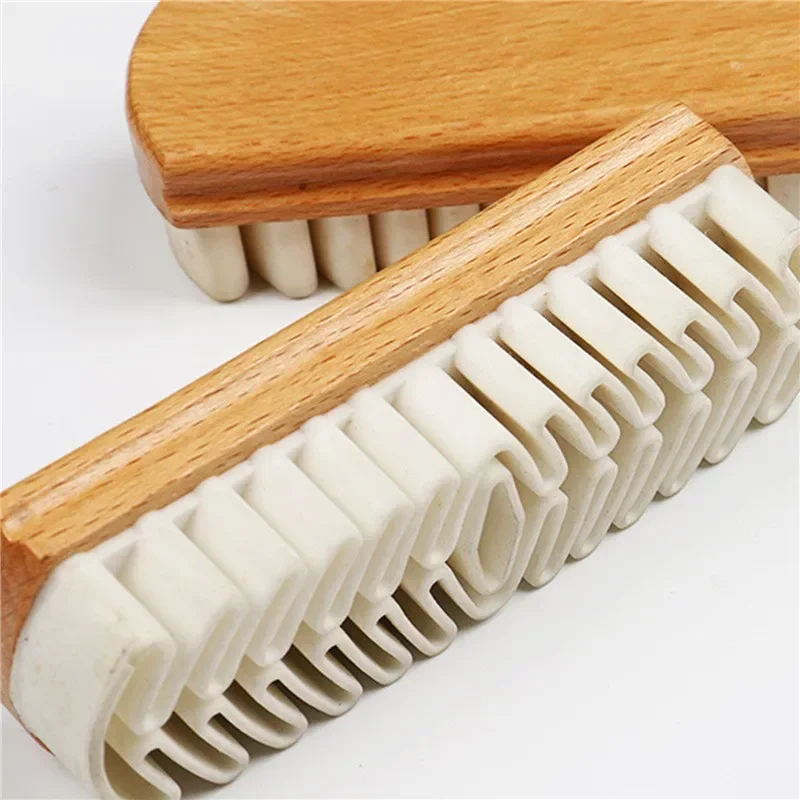 1PC Suede Shoe Brush Wood White Rubber Cleaning Scrubber Stain Eraser for Suede Nubuck Material Boots Bags Cleaner Tool