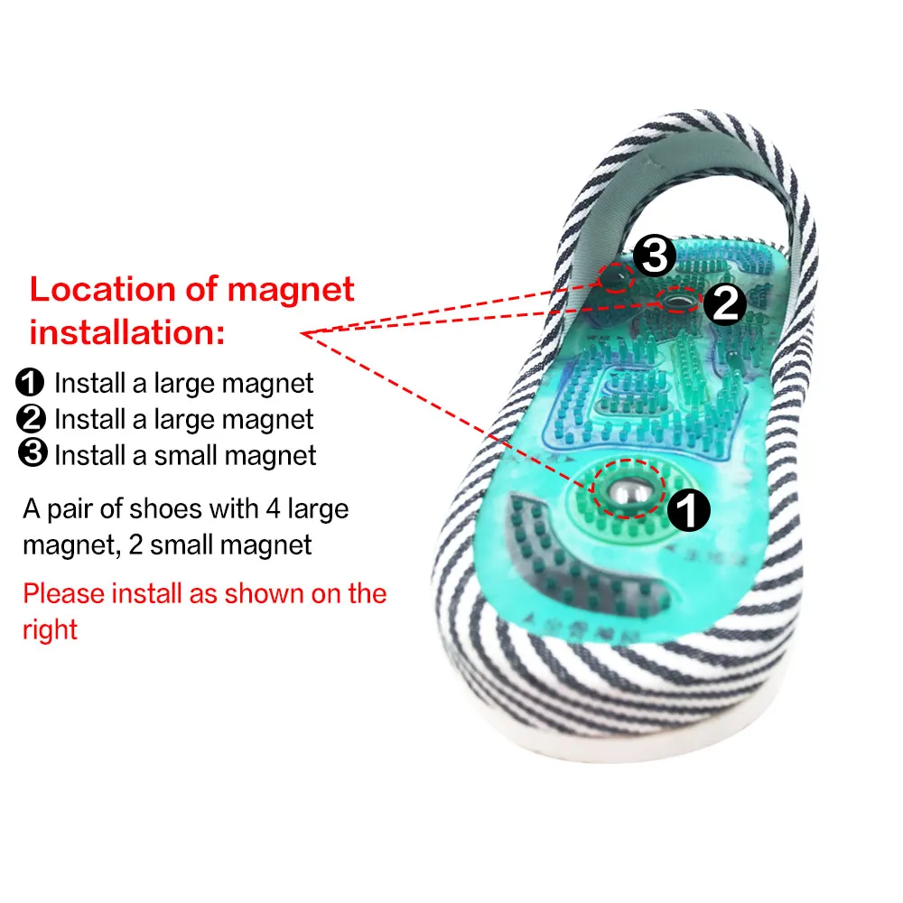 Foot Massager Health Care Magnetic Shoes Foot Spa Acupressure Points Massage Shoes Pain Relief Relation Reflexology Slippers