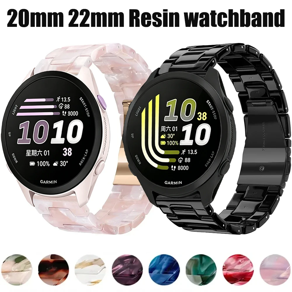 20mm 22mm Harzarmband für Garmin Forerunner 170 77 570 970 965 265 255 55 165 Komfortables Armband für Garmin Active 6 5 Gürtel