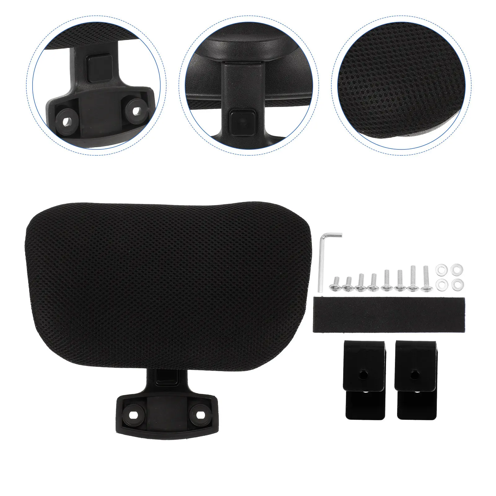 

1Set Chair Back Height Lift Accessory Comfortable Adjustable Computer Chair Headrest Ergonomic Office Support Neck Protection