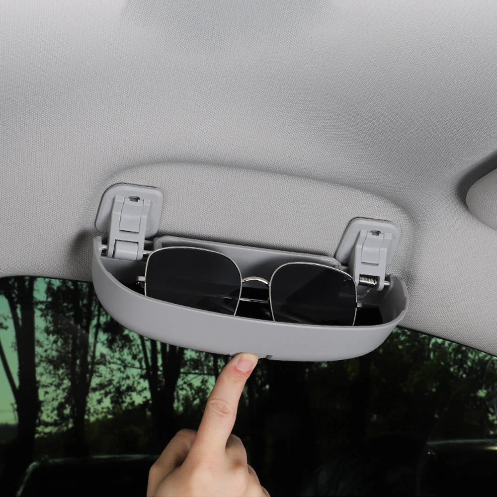 Car Glasses Case for Volkswagen VW T-Roc Tharu Tarek Atlas for Honda Civic HR-V 2018-2023 Sunglasses Holder Storage Box
