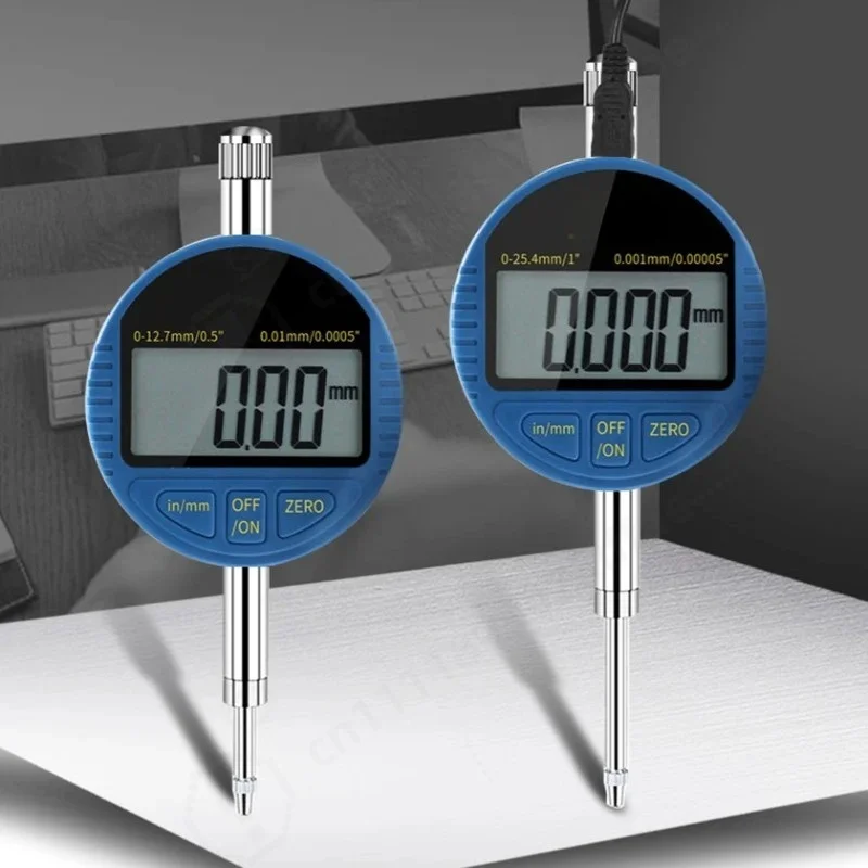 Digital Dial Indicator 0.001mm Electronic Micrometer 0-25.4mm Metric Inch Dial Indicator Gauge Meter USB Data Acquisition Device