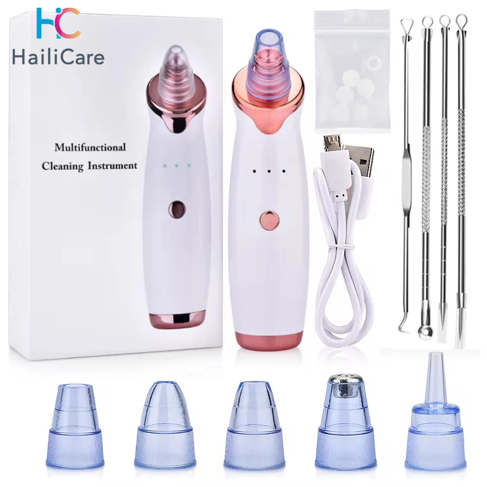 Facial Comedondrukker Elektrische Acne Cleaner Mee-eter Black Point Stofzuiger Tool Zwarte Vlekken Pore Cleaner Machine