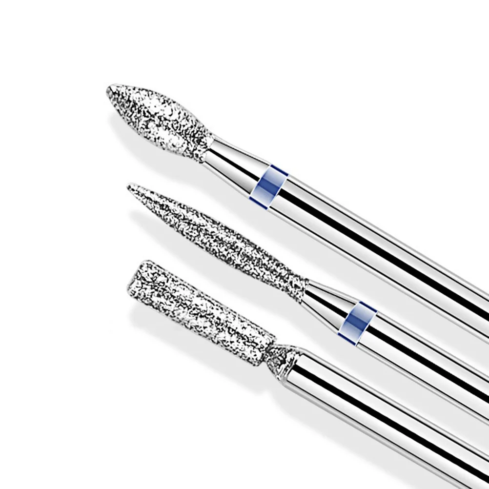10pcs Nail Grinding Diamond For Electric Manicure Drill Machine Polishing Care Tool Kit Nail Drill Bits Set Manicure