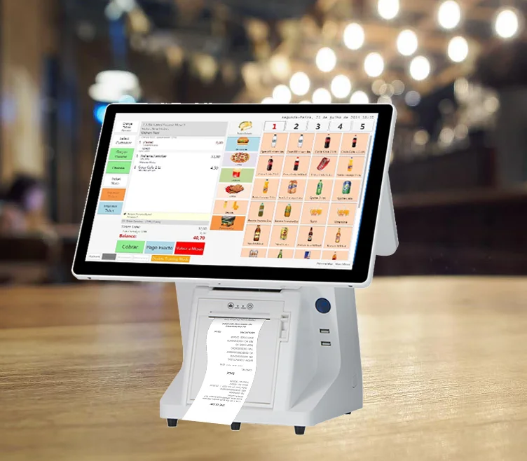 Windows/Android 15,6+11,6" touchscreens POS-machine met printer, Touch alles in één, pos Systema, restaurantkassa - HLY