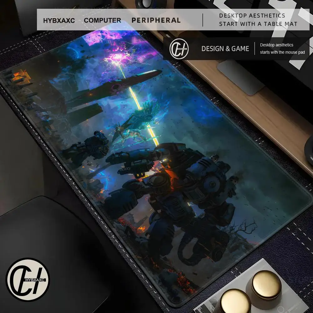 

.W-Warhammer 4-40K Space Mouse Pad Cute HD Desk Pad Extended Gaming Keyboard Mats Large 90x40cm XXL Gamer Mousepad