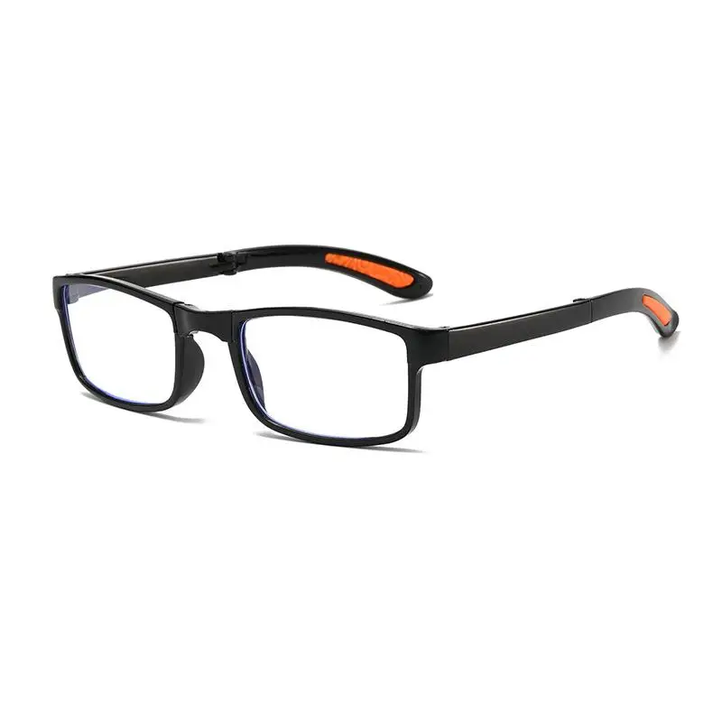 نظارات محمولة للرجال والنساء قابلة للطي نظارات قراءة مع حافظة مضادة للضوء الأزرق نظارات قصر النظر الشيخوخي ريترو للجنسين نظارات الجيب #2