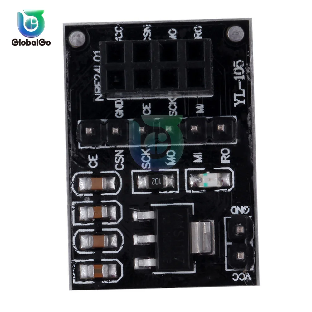 NRF24L01 Wireless Base Adapter Module 3.3V Socket Adapter Plate Board with 8Pin for Arduino Robot Smart Car 24L01 Wireless Modul
