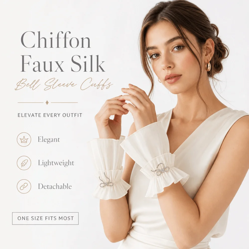 

Ruched Pleated Detachable Cuffs Fingerless Gloves Nail Art Accessories Lace Fake Sleeves Cuffs Crystal Hand Wrist Cuffs