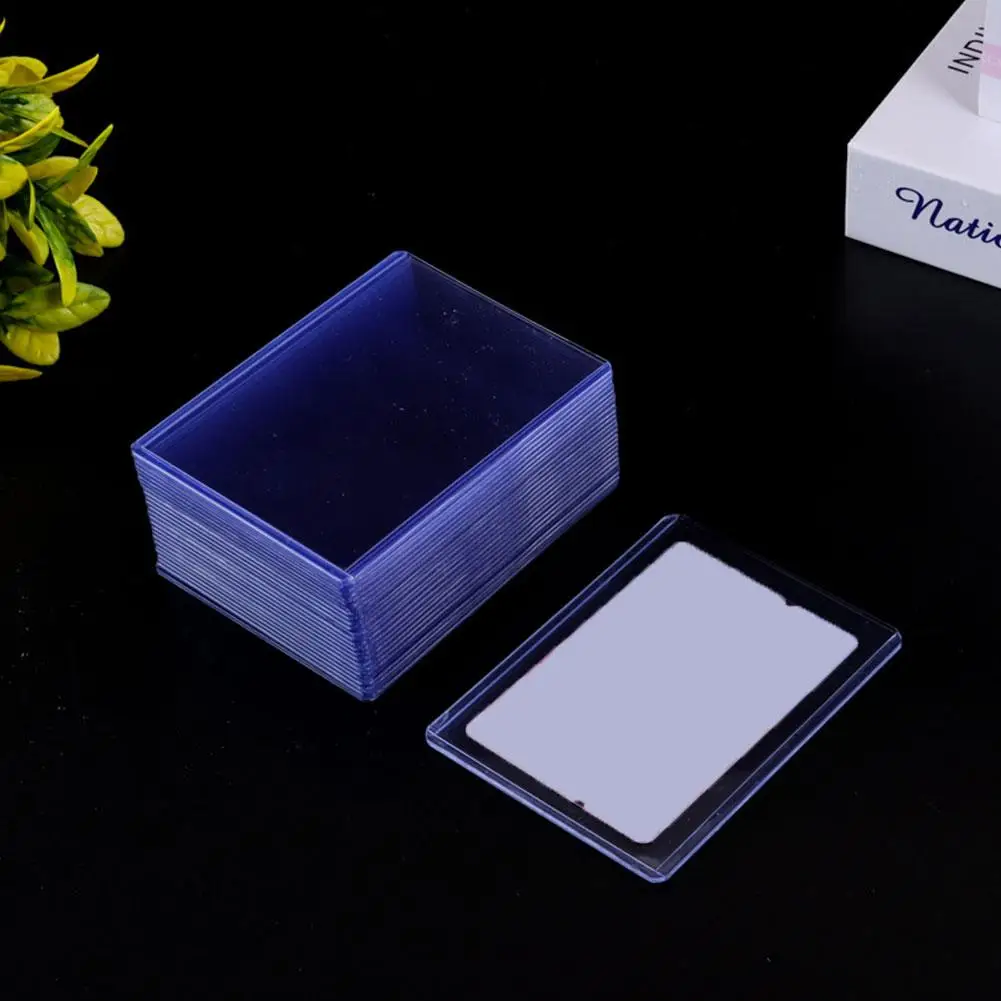 1/10/25Pcs 35PT Transparent PVC Card Sleeves Game Card Hard Plastic Card Sleeves Card Protective Folder Holder Card Protector