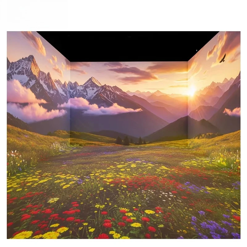 OEM&ODM Immersive Projector Laser Projector Immersive Movie Cinema Experience Floor Wall Projection 3d Immersive Projection Room