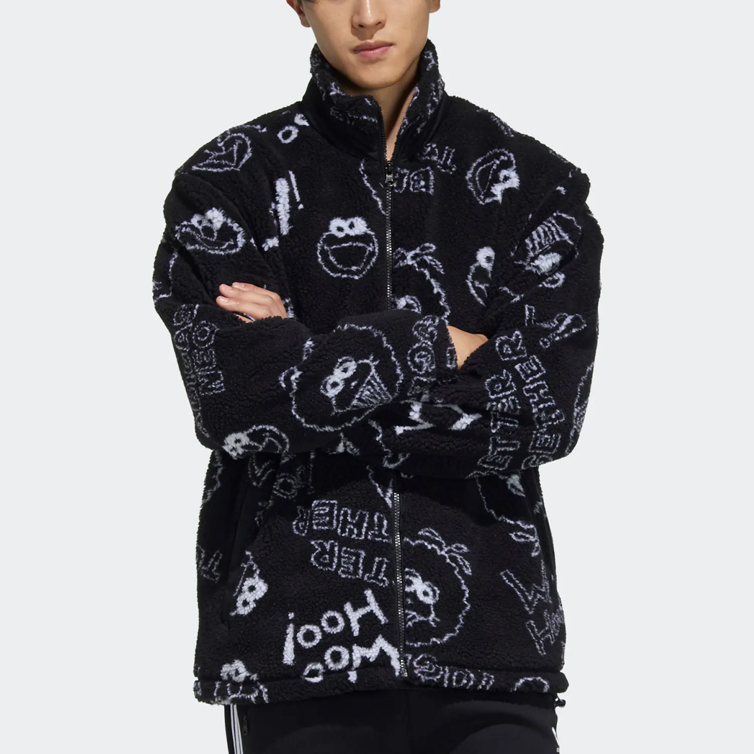 

Adidas genuine genuine Neo Sesame Street Collaboration New Men's and Women's Sports Jacket HD7299