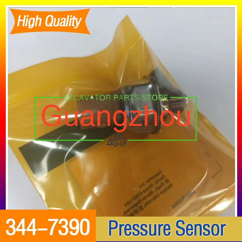 

для Caterpillar E320E E330D 344-7390 3447390 Датчик давления топливного масла C7 Датчик давления моторного масла Экскаватор высокого качества