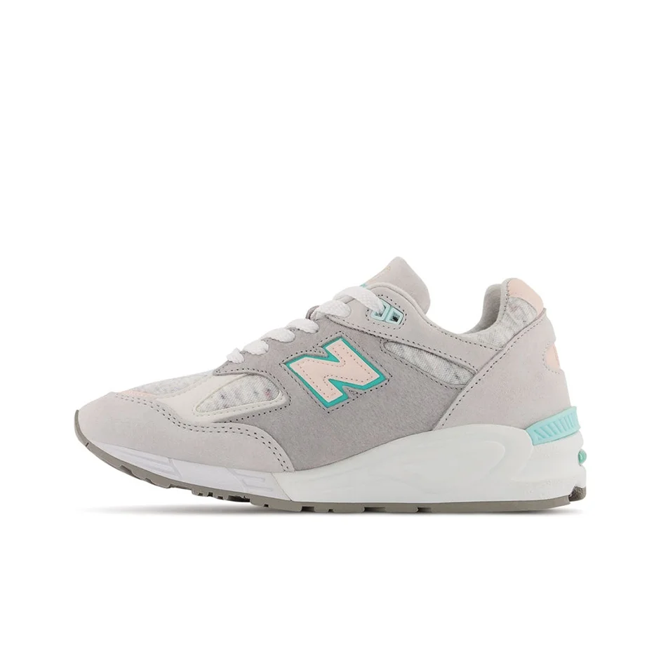 

New Balance NB 990 V2 Текстиль Искусственная кожа Свинская кожа Амортизация Износостойкие низкие беговые кроссовки W990NT2