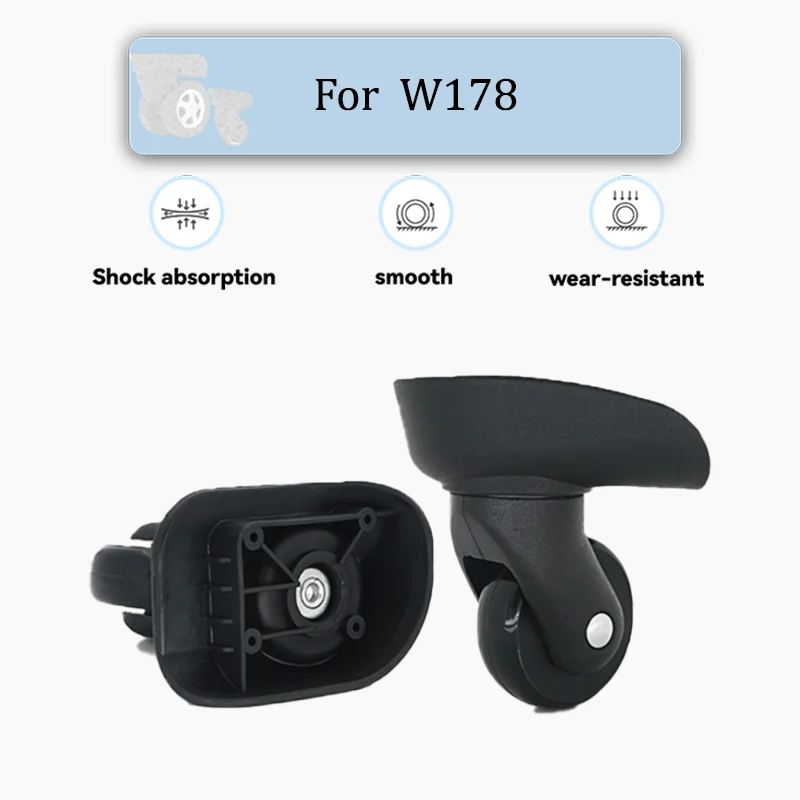 

Для W178 Износостойкие сменные колеса для багажа 360° ° Бесшумные поворотные ролики, универсальные, подходят для запасных частей для чемодана