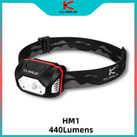 Klarus HM1 Smart-Sensing High-Output Headlamp 440LM Output USB Charging Waterproof Headlight for Hiking ,