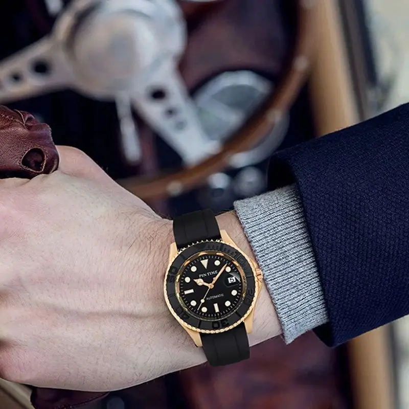 

PINTIME новые мужские деловые часы модный внешний вид светящаяся водонепроницаемая функция деловой стиль отдыха мужские и женские кварцевые часы