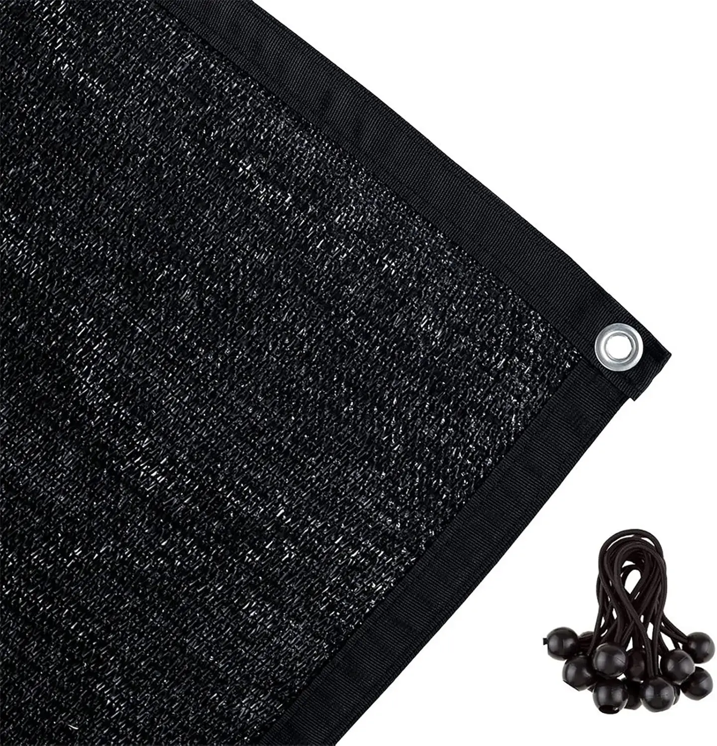 

90% ткань для солнцезащитного козырька с втулками — черная сетчатая ткань размером 8 x 12 дюймов для перголы, патио, чехла с навесом