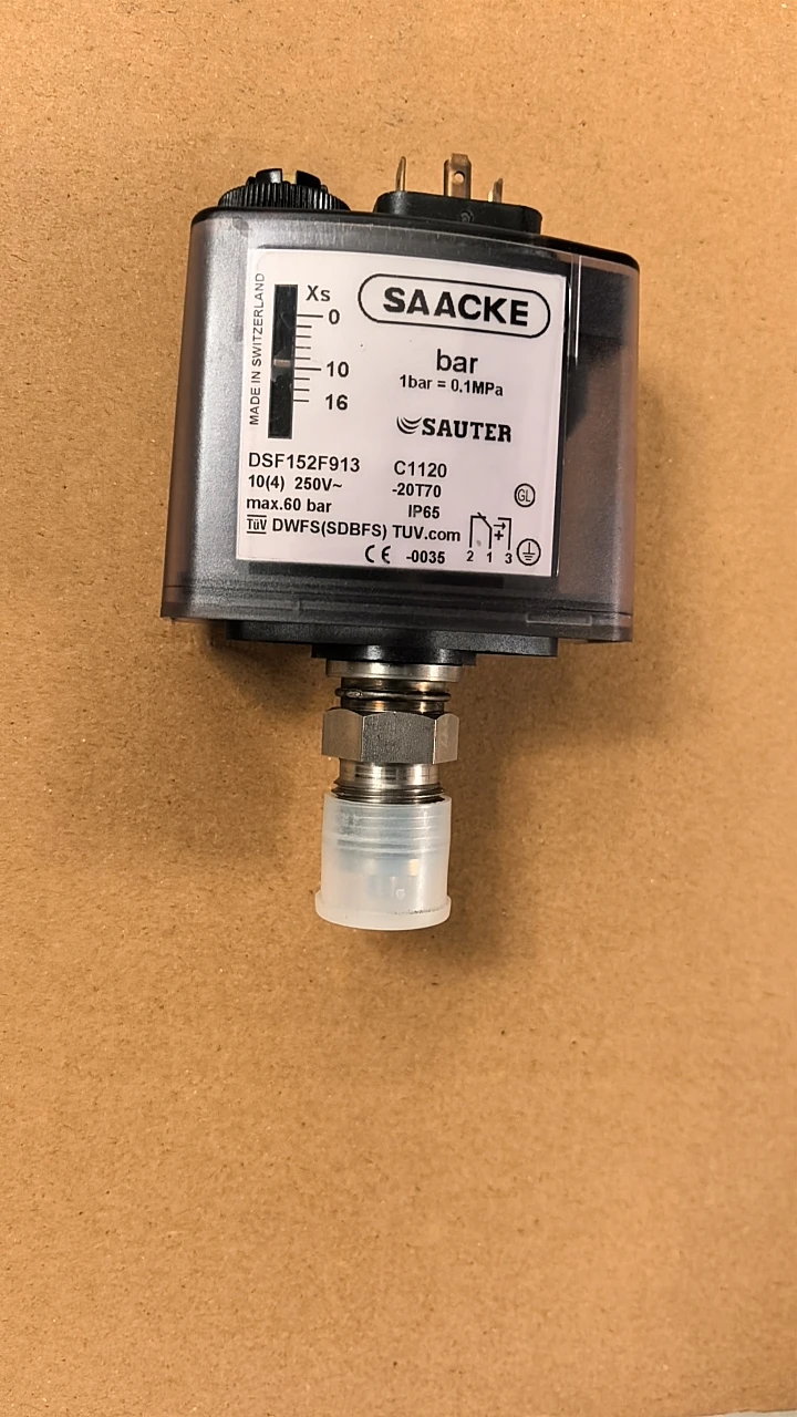

2025 SAACKE ZAC/SAUTER Pressure Switch DSF152F913 In Stock