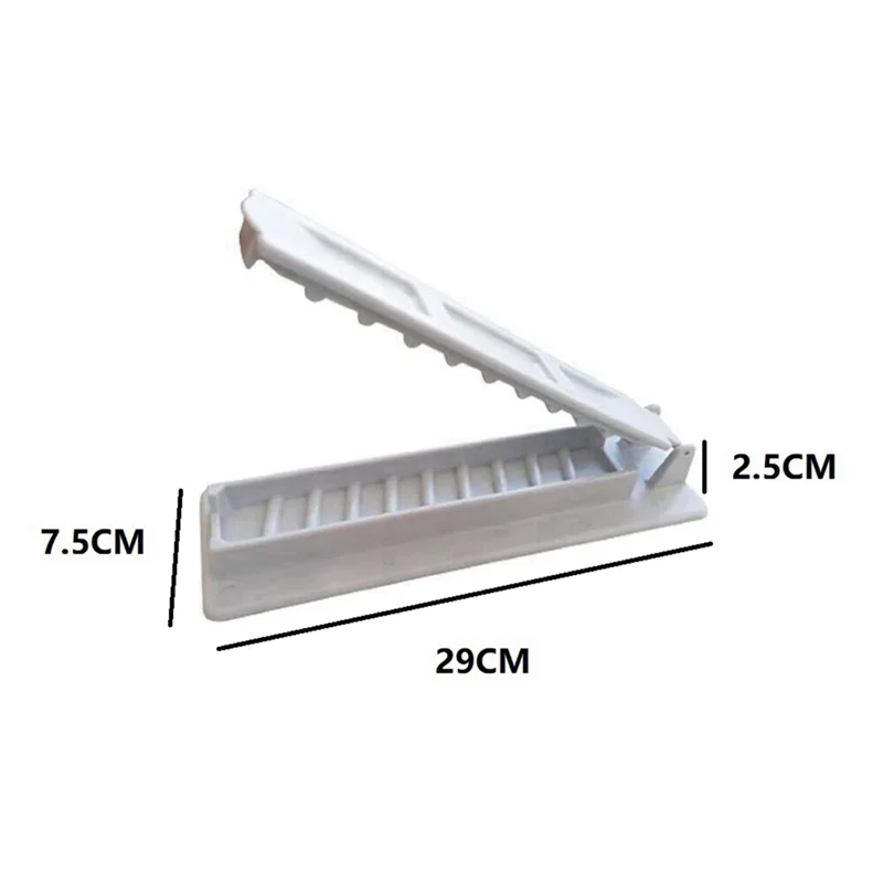 A98E-4Pcs صانع كباب آلة سيخ اللحوم للشواء قابلة لإعادة الاستخدام لصانع ضغط كباب الشواء لملحقات شواية المطبخ، أبيض