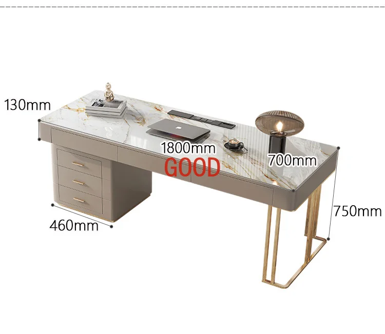 スラブロック付きのモダンなライティングデスク,スカンジナビアの書斎,高級オフィスデスク,コンピューターと家庭,小さなアパート