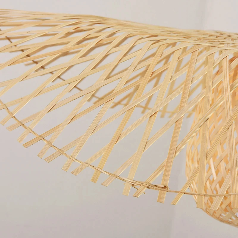 Imagem -04 - Mão Woven Bambu Luzes Pingente Abajur de Bambu Lustre de Vime do Rattan Sala de Jantar Lâmpada de Arte 35 cm 45 cm 55 cm 65 cm 75 cm 85 cm 100cm