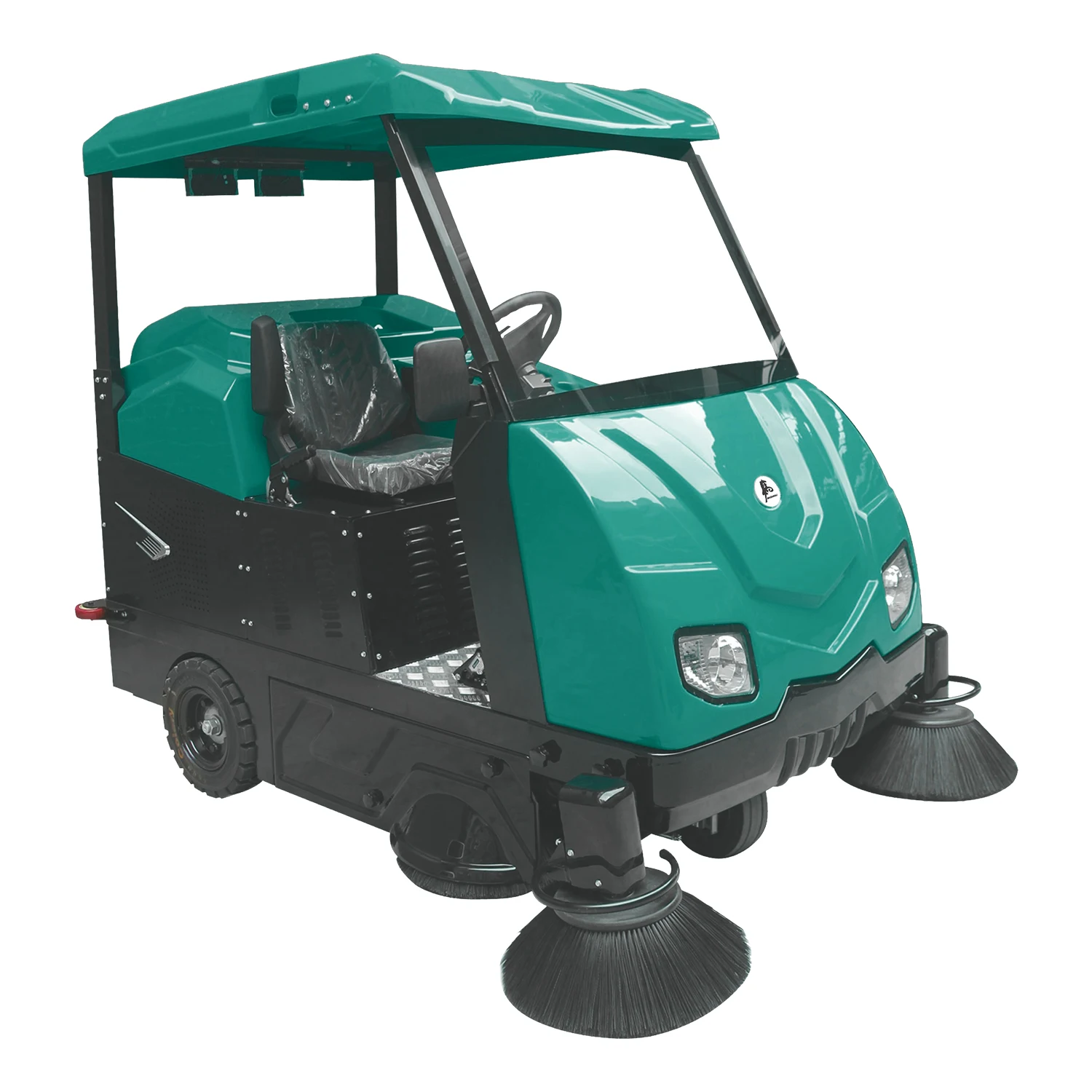 Industrial Commercial Ride On Floor Cleaning Machine Battery Operate Sweeper