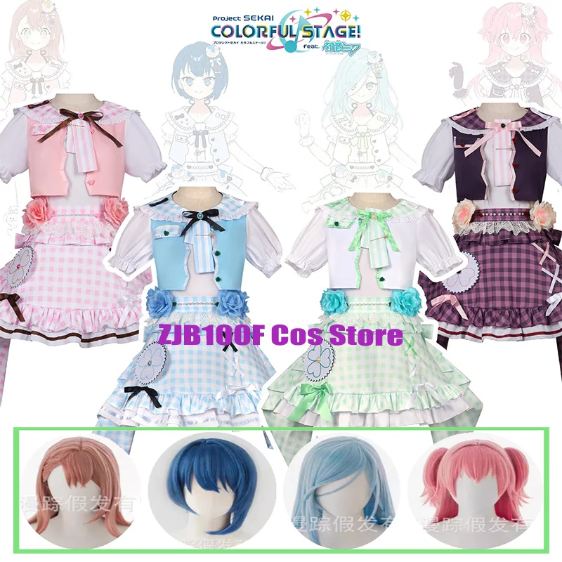 

Anime Project Sekai Cosplay 4th Anniversary Kiritani Haruka Hanasato Minori Hinomori Shizuku Momoi Airi Cosplay Costume Woman