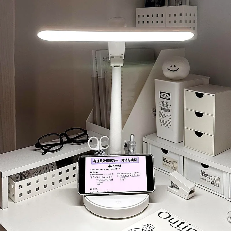 Multifunctional desk lamp Eye protection Special dormitory student writing lamp Portable