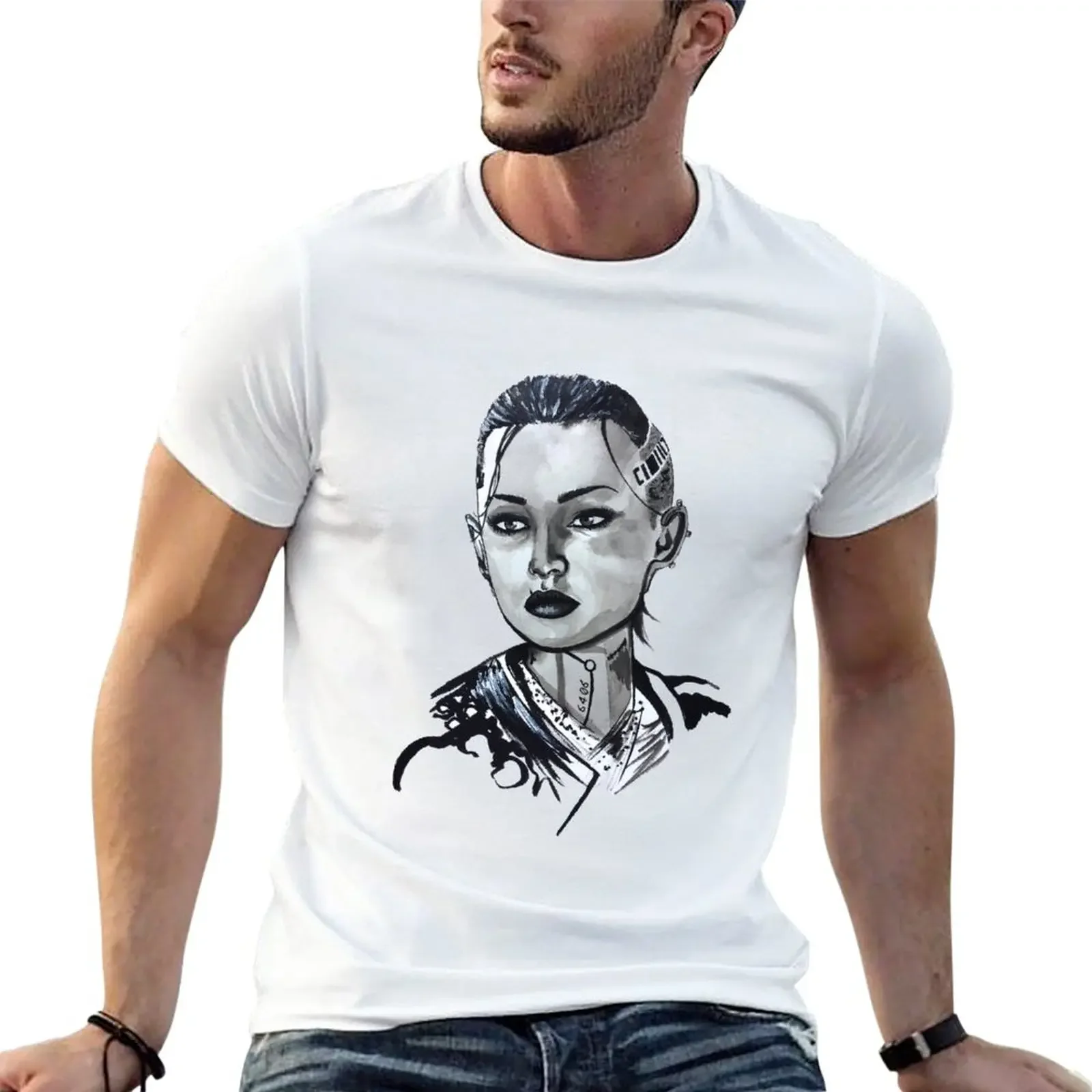 Jack Mass Effect T-Shirt summer tops summer clothes boys whites mens t shirt