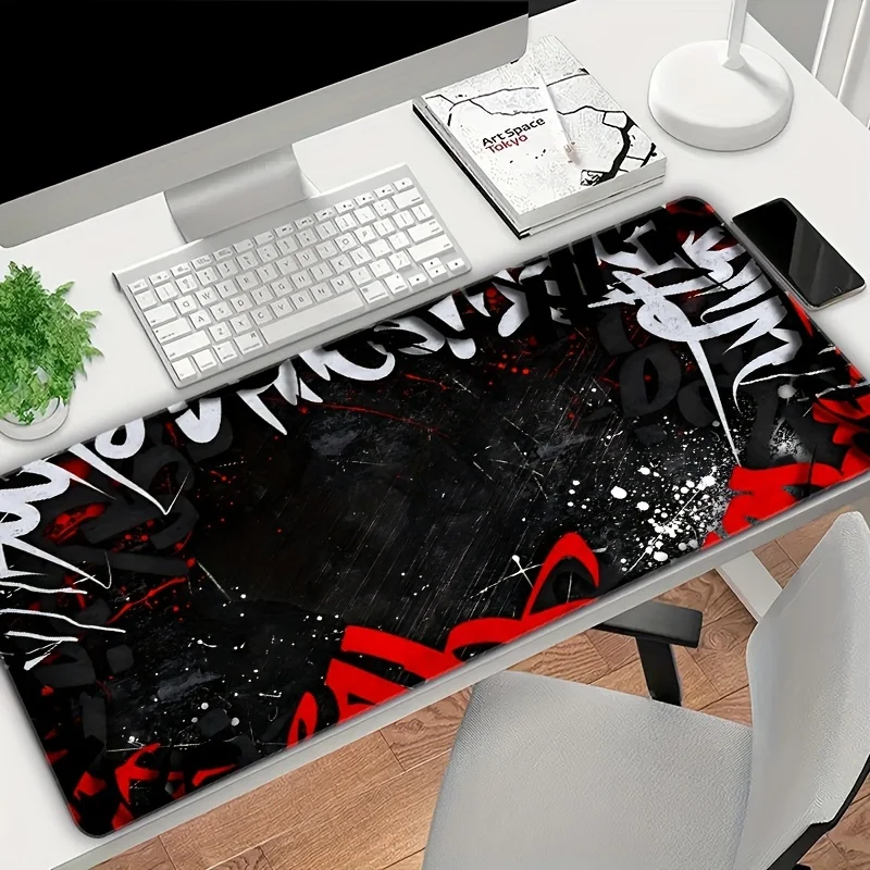 

Fabric Mouse Pad Rectangular Desk Mat Non Slip Rubber Base Computer Laptop Mouse Mat Office Desk Work Table Pad