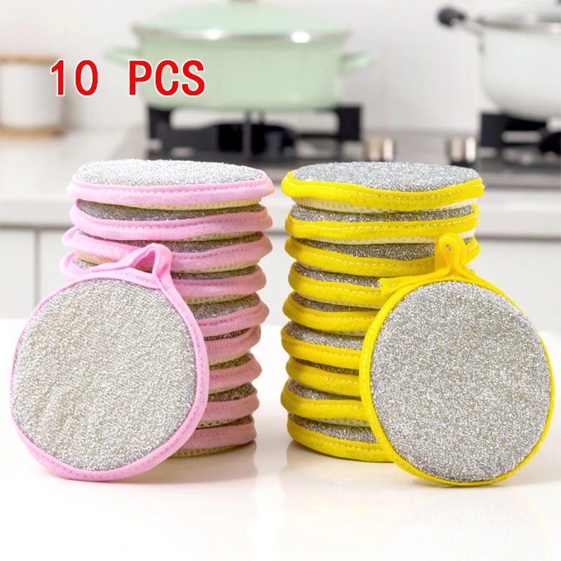 Double-sided Cleaning Sponges, Dish Washing Magic Kitchen Sponge Pot Rust Stain Cleaning Tools All for Kitchen Utensil and Hom