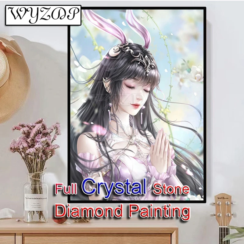 5D Crystal Diamond Painting Beauty Full Square Crystal Mosaic Embroidery Cross Stitch Gift Kits Diamond Art AB Home Decor 230753