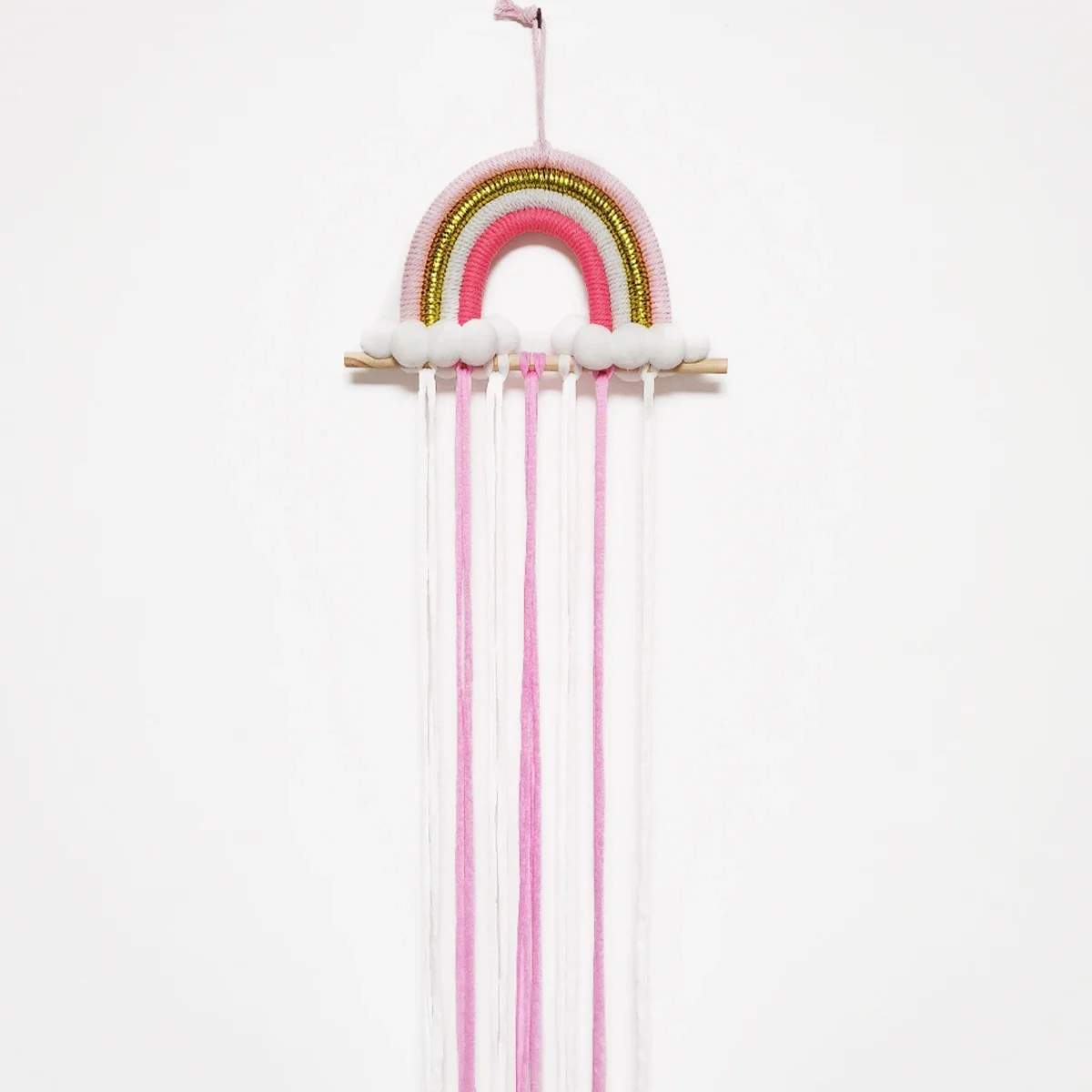 Rainbow Hanger for Home Decor Lovely Wall Decor Kid Hair Bow Holder Organizer for Girls Hair Clips Storage