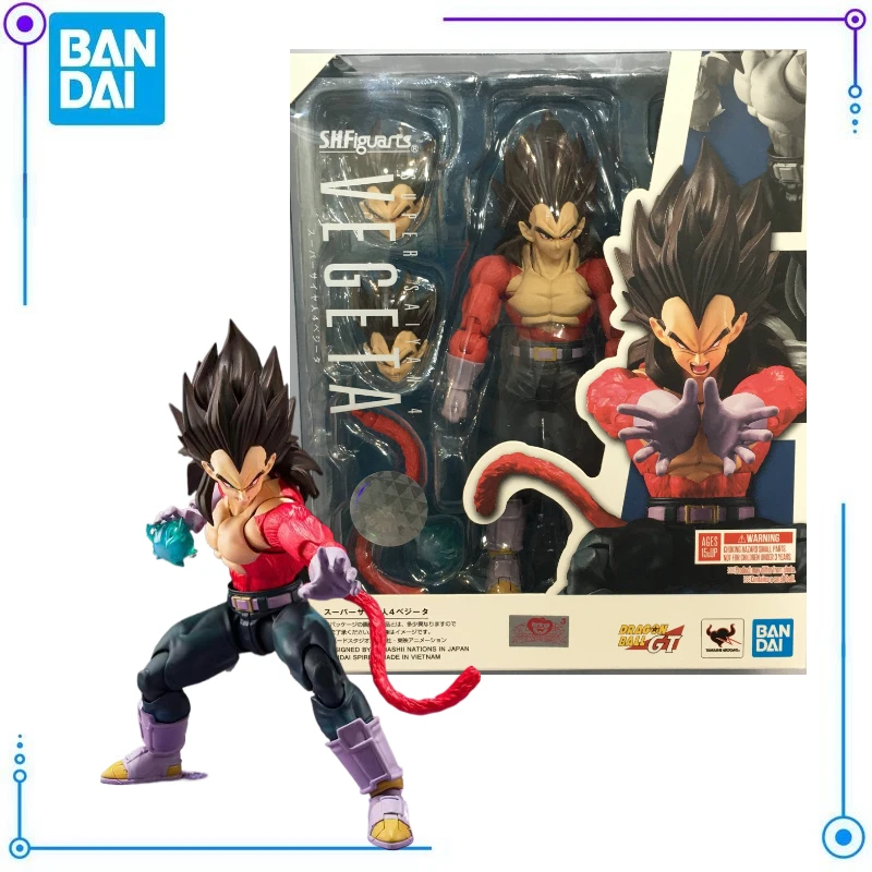 

In Stock Bandai SHFiguarts Dragon Ball Super Saiyan Vegeta Action Figures Exquisite Figures Desktop Decorations Model Collection