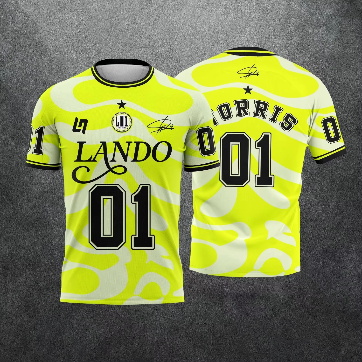 2026 Summer New N1 Lando Norris 1# Racing 3D Print Sports Jersey Racing Tshirt Training Breathable Quick Drying Family Kids Tees