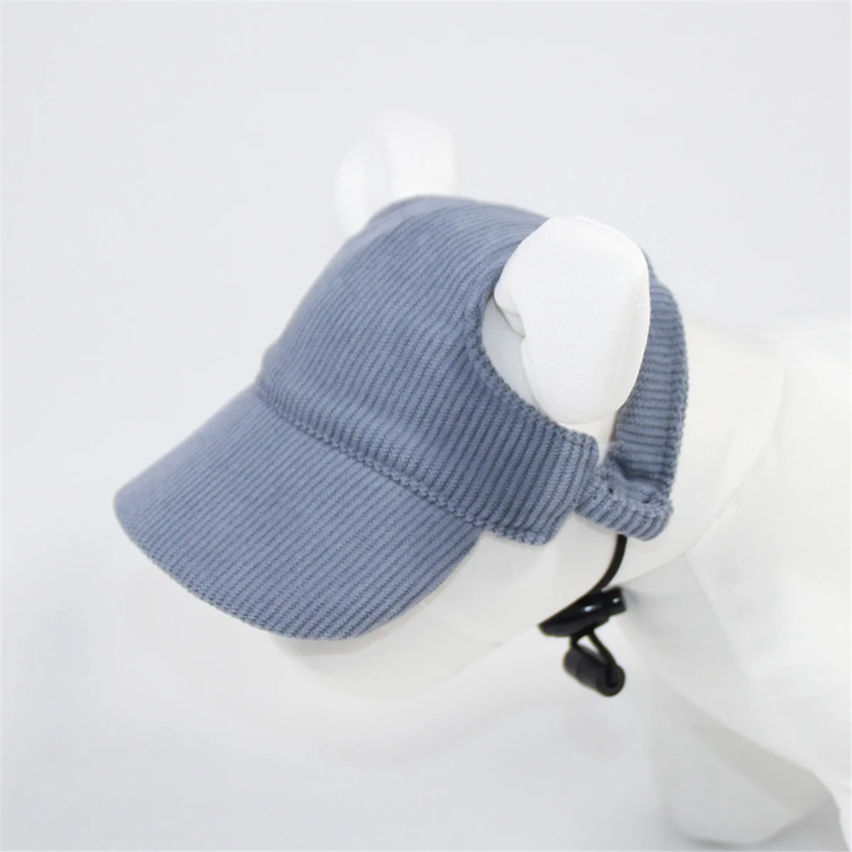 Navy Blue Dog Sun Hat Fashion Casual UV Protection Breathable Ear Holes Adjustable Pet Hat for Outdoor Travel Camping