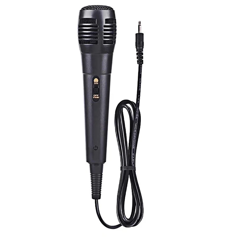 Professional Wired Dynamic Microphone Vocal Mic for Karaoke Recording 6.35mm /3.5mm Voice Tube