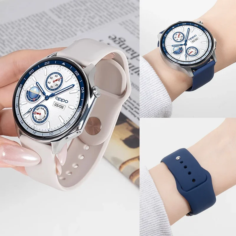الرياضة سيليكون حزام الفرقة معصمه ل ممن لهم ساعة X X2 4 برو استبدال سوار كوريا ل OnePlus ساعة 3 2 2R/OnePlus 46 مللي متر #2