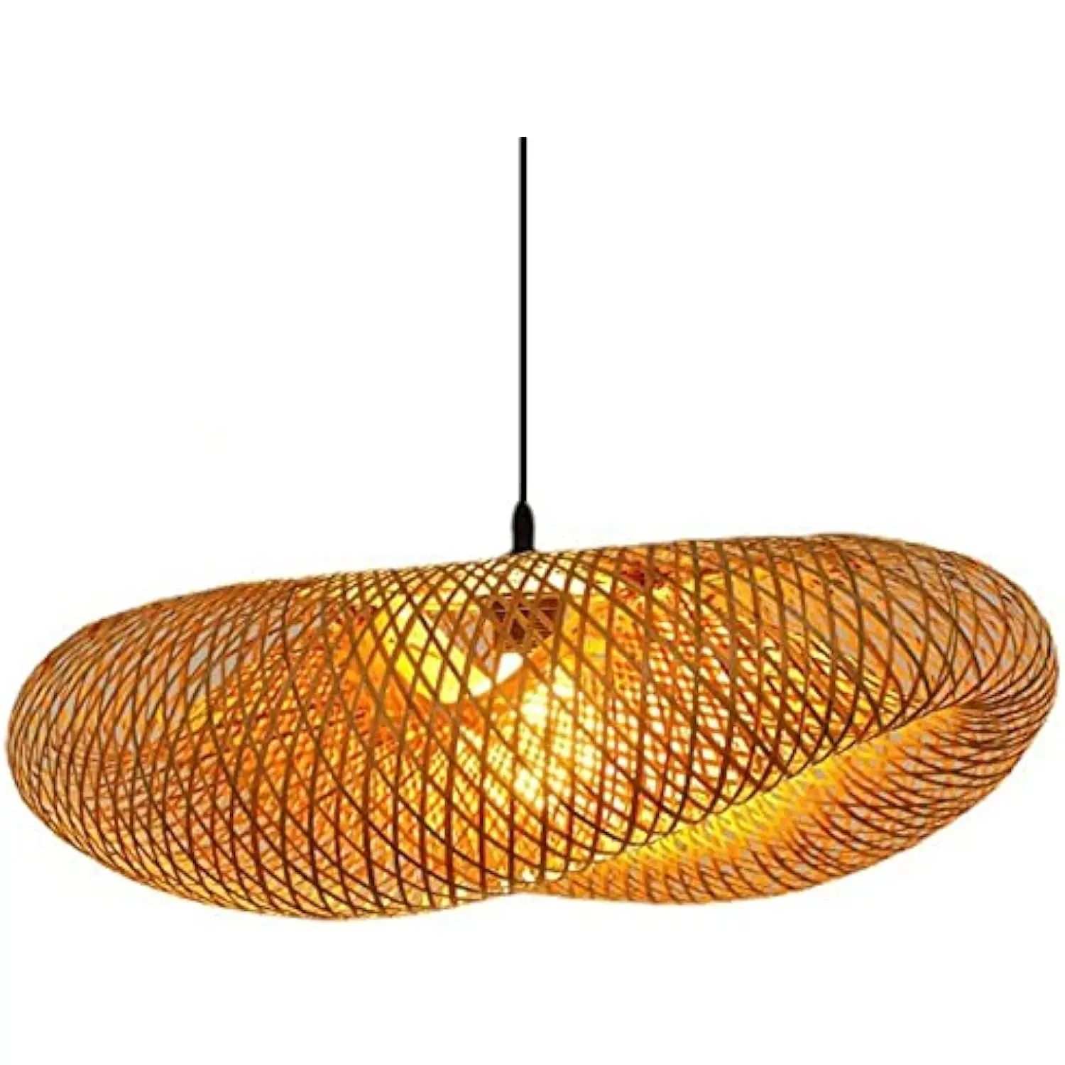 

Modern Boho Coffee Shop Pendant Light Double Layer Ceiling Hanging Lamp Dining Table Lamp, Tropical Hanging Lampshade Fixture f