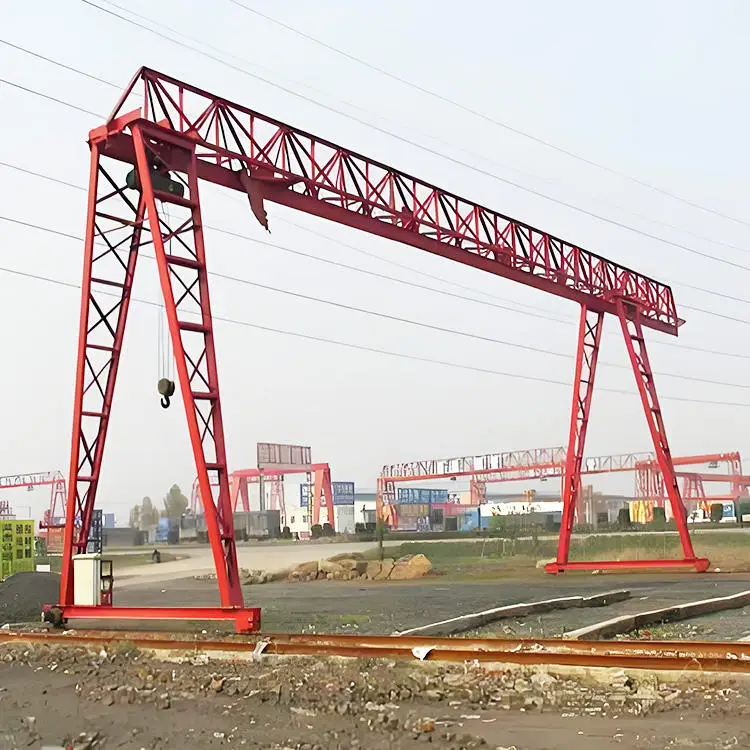 MH  Electric Hoist Single Girder Gantry Crane 5 Ton 10 Ton PLC Motor Gearbox Bearing Good Standard Factory Price