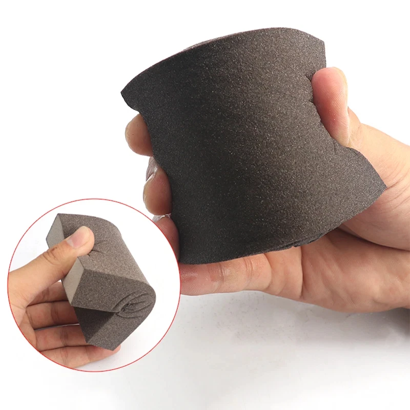 Sponge Sanding Block Sandpaper 60-600 Grit Coarse Medium Fine Grit Sponge Brush Wall Grinding Descaling for Wood Metal Polishing