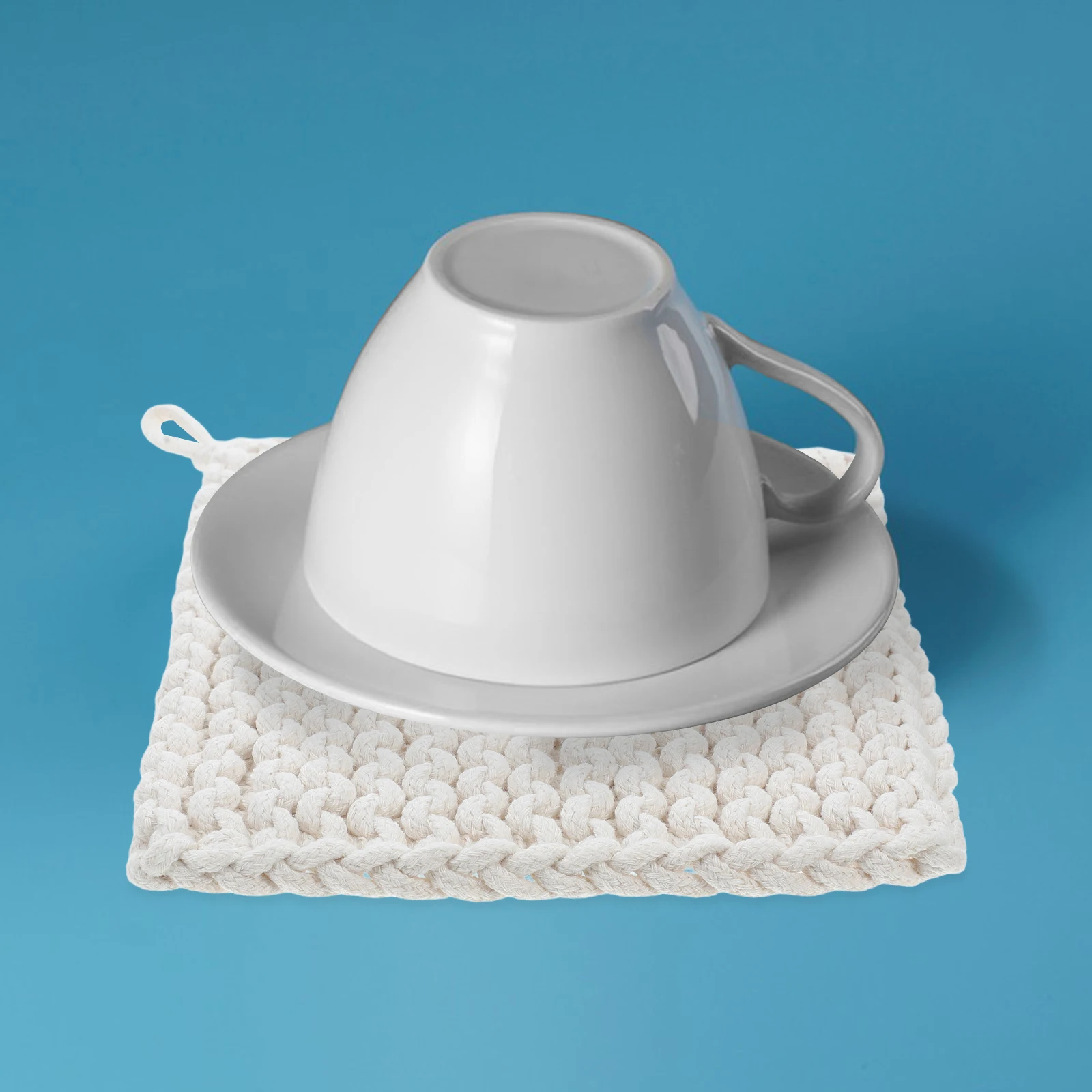 

2pcs Heat Resistant Cotton Kitchen Table Protectors Dish Mats For Bowls Pans Cups Pot Mats Household Cookware Accessories