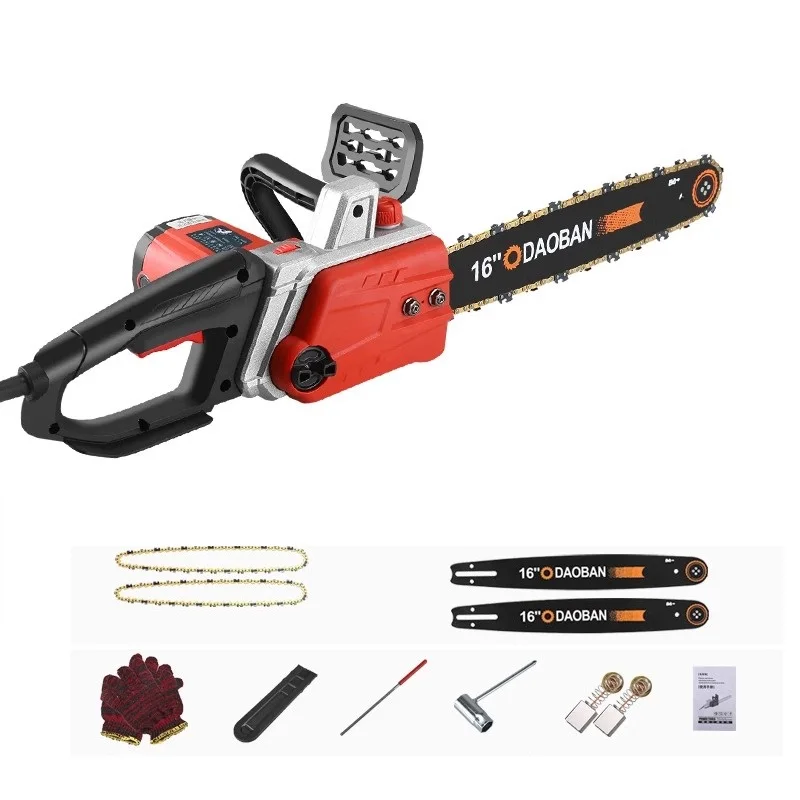 16inch 12inch Felling Saw Home Electric Chain Saw Mini Chain Saw Tree Magic Handheld Electric Chain Saw High Power Electric Saw