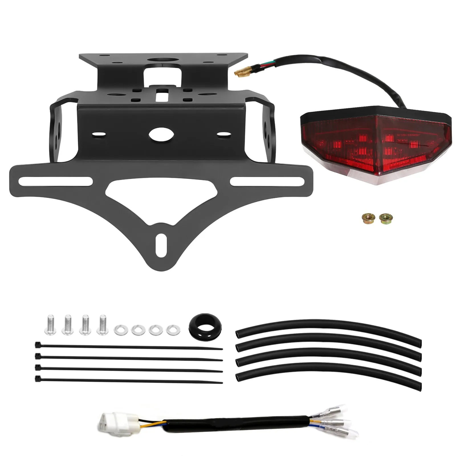 3mm 6061 Aluminum LED Tail Tidy For Suzuki - Laser-Cut 12LED 3LED Plug&Play Fit GSX-8R/8S 2023-2026